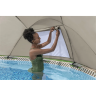 Каркасный бассейн BESTWAY STEEL PRO MAX 561FY 396x107см, 11133 л, фильтр-насос 2006 л\ч, лестница, тент, навес 561FY BW